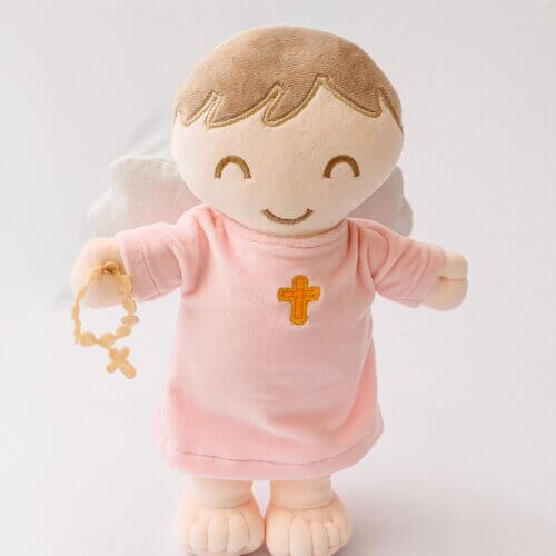 Peluche Angel de la Guarda Rosa