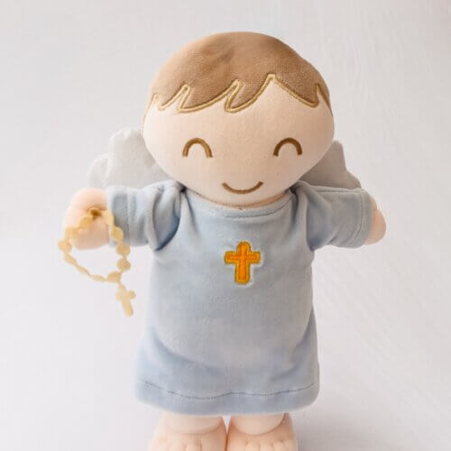 Peluche Angel de la Guarda Celeste